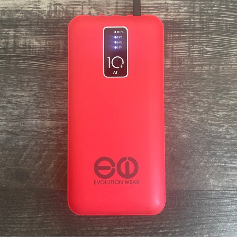 RED 10,000 MAH POWER BANK